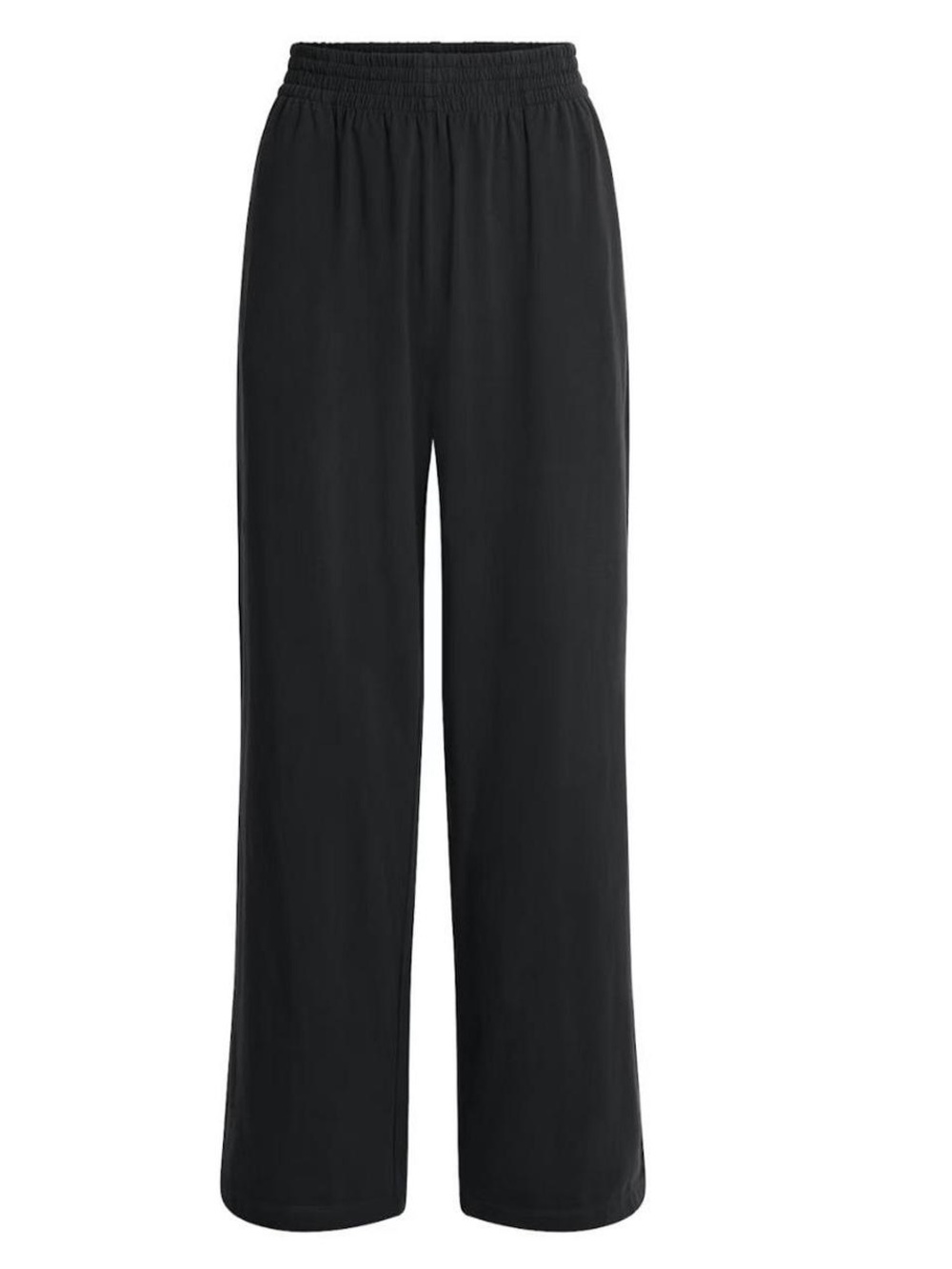 Skims Cotton Jersey Wide Leg Pants Woman's Size Small Relaxed Fit In Soot Nwt